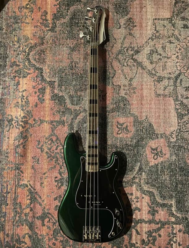 Fender Player Precision Bass - British Racing Green with Baguley Aluminum Neck image 1