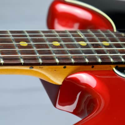 FENDER  Mustang MG' Racing Competition 1977 - CAR Candy Apple Red - USA Import image 7