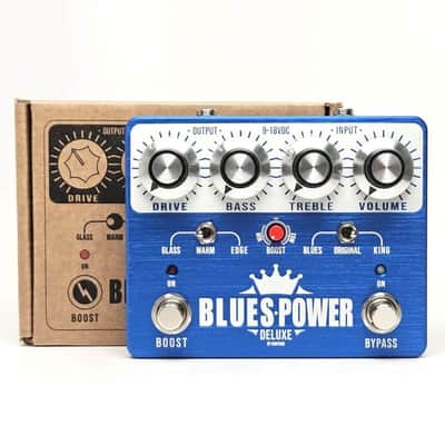 used Kingtone Blues Power Deluxe in Blue, Mint Condition with Box! king tone guitar