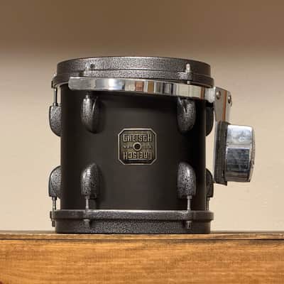 90's Gretsch Broadkaster 8" Satin Ebony 8x8 Jasper Rack Tom image 7
