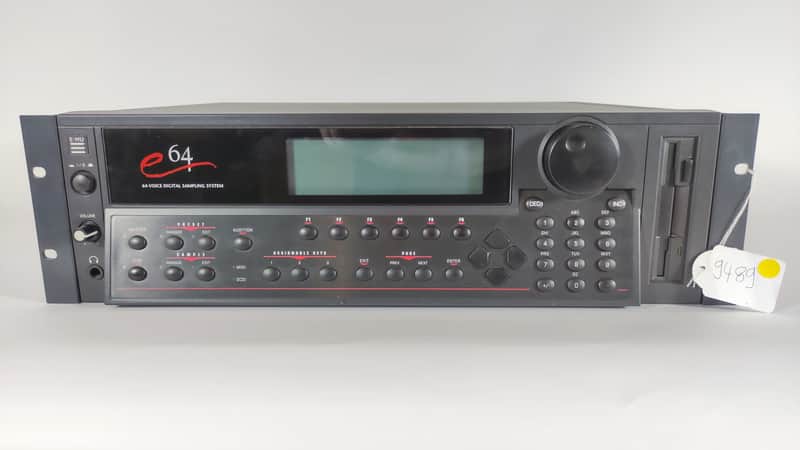 E-MU Systems E64 Rackmount 64-Voice Sampler Workstation 1996 - Black (Serviced / Warranty) image 1