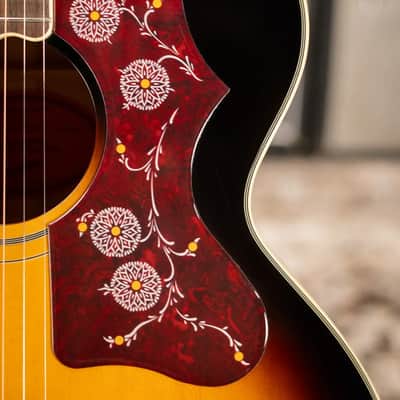 Epiphone J-200 Acoustic/Electric Guitar - Aged Vintage Sunburst Gloss - Used image 11