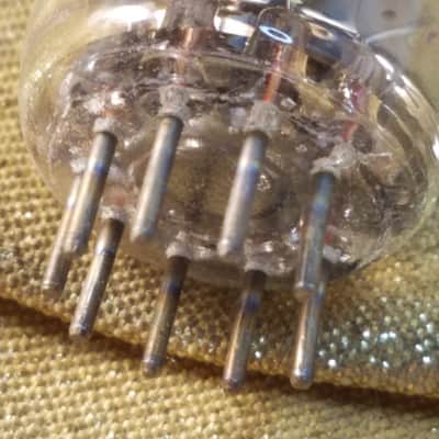 Amperex Matched Pair (2) 6DJ8 tNOS AT1000 TESTED Vacuum Tubes PQ premium quality Heerlen A-frame Orange Globe T5 ECC88 dual triode 1973 image 24