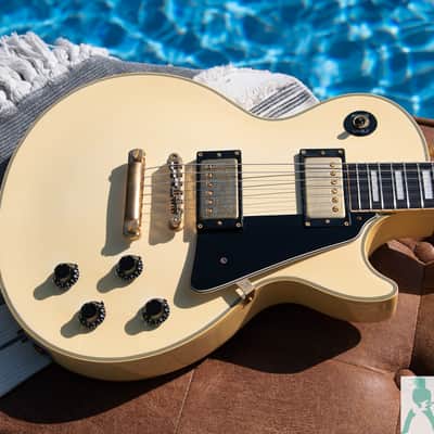 1989 Burny RLC-60 - 60's Style Les Paul Custom w Long Tenon, Open Book Headstock & Split Diamond Inlay - Made in Japan - Pro Set Up w Perfect Frets/Action/Intonation! image 8