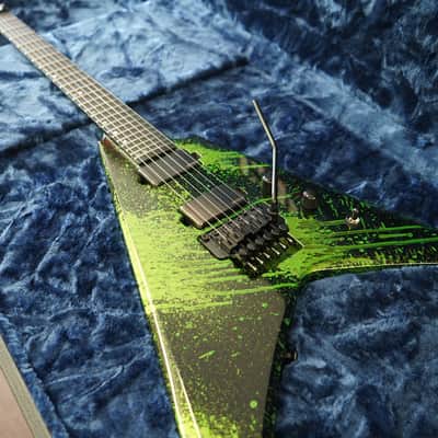 ESP USA V-II FR Alien Blood Splatter 6-String Electric Guitar w/ Hard Case (2025) image 5