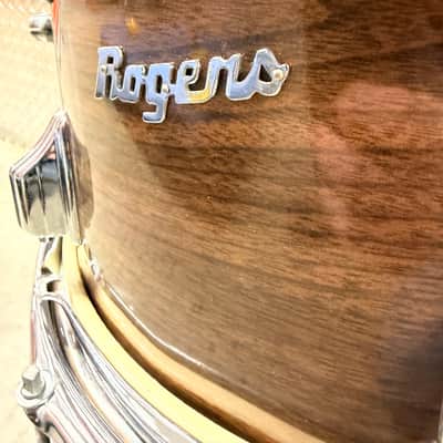 Rogers script badge Londoner 10" 12” & 13" toms 70s - New mahogany - *MATCHING SET* image 2