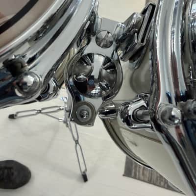 Slingerland Magnum 1979 Silver Mist Power toms 6x10, 8x10 w/Stand XLNT Cond! image 4