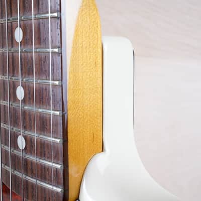 Fender MG-65 Mustang Reissue CIJ 2007 Vintage White US Vintage Grey Bobbin Pickups w/ Bag image 15
