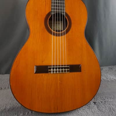 Teruaki Nakade No. 20 Classical Guitar 1964 Tokyo Handmade w/ Hard Case – Refret, Crack Repair, Setup image 2