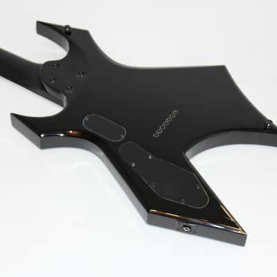 BC Rich Warlock WGL7BK Lucky 7 Electric Guitar Black image 3