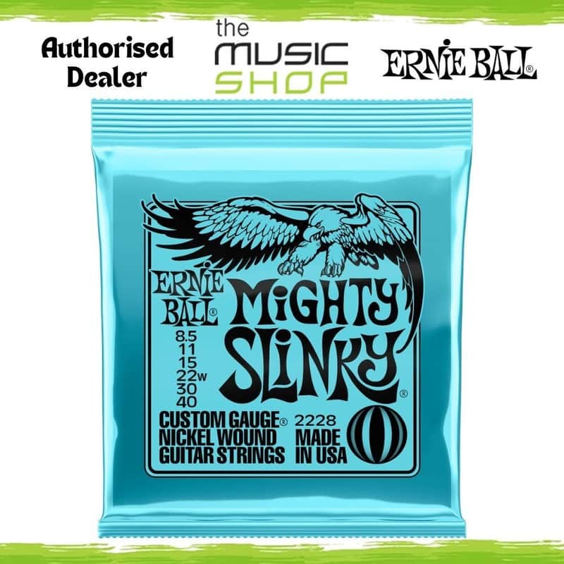 Box of 12 x Ernie Ball Mighty Slinky 8.5-40 Electric Guitar Strings- 2228 (Bulk) image 1