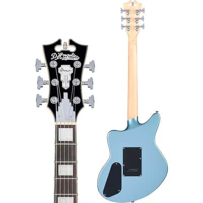 D'Angelico Premier Series Bedford SH Limited-Edition Electric Guitar with Tremolo Regular Ice Blue Metallic image 4