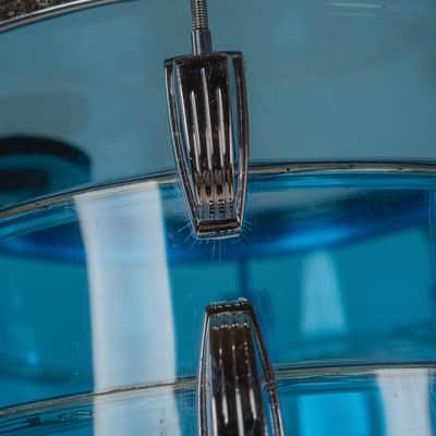 1970s Ludwig Vistalite Tivoli Pattern A 'Big Beat' in Blue/Blue/Blue - 14x22, 16x16, 9x13, 8x12, 5x14sn image 16