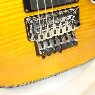 DBZ Barchetta FM Electric Guitar, Amber w/ Case image 5