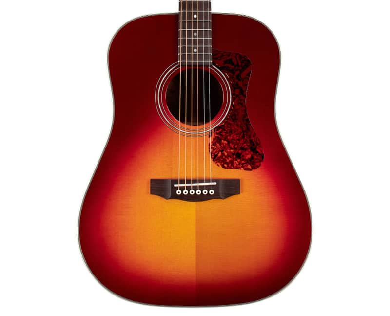 Guild D-140 Dreadnought Acoustic Guitar - Natural Cherry Burst image 1