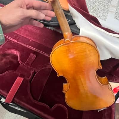Unbranded German made 4/4 full size violin 20th century - Natural image 9
