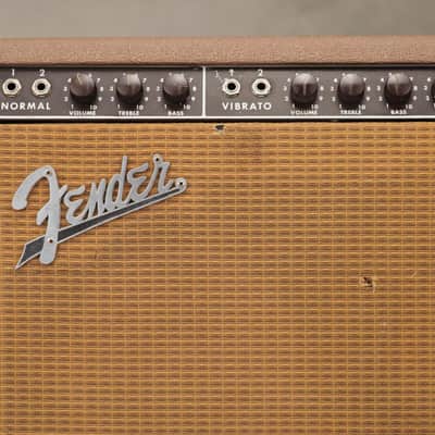 1962 Fender Super Amp 6G4-A Brown 2x10 Combo Amp w/ Flight Case #59038 image 5