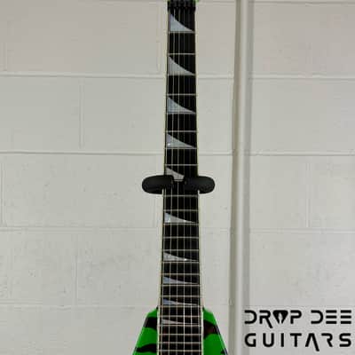 Jackson USA Custom Shop Rhoads RR24 FR Electric Guitar w/ Case - Slime Green Bengal image 10