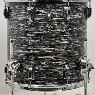 Ludwig 22/13/16" Classic Maple Fab Outfit - Black Oyster Pearl image 18