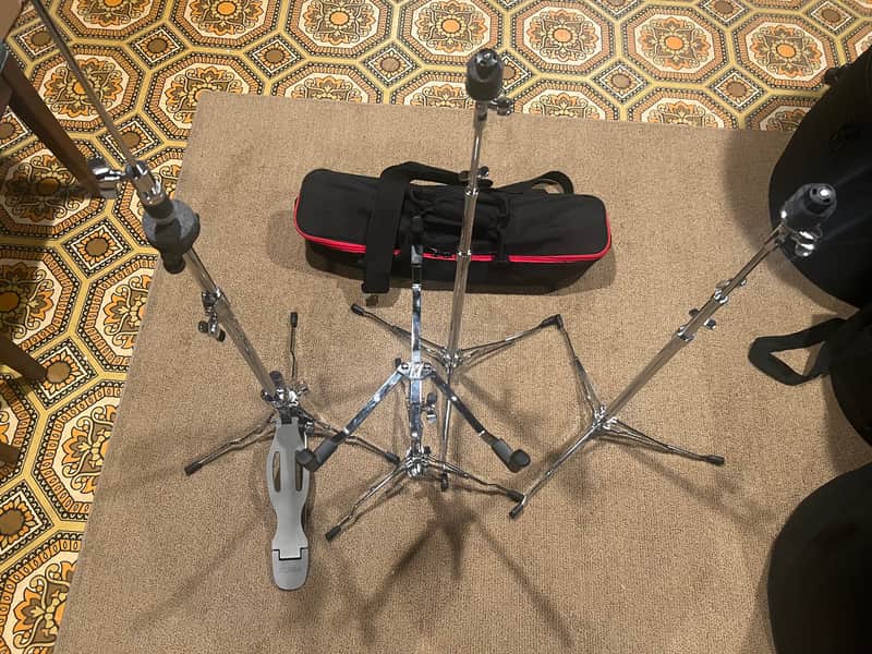 Tama Classic series hardware pack with HP50 bass drum pedal and single tom stand image 1