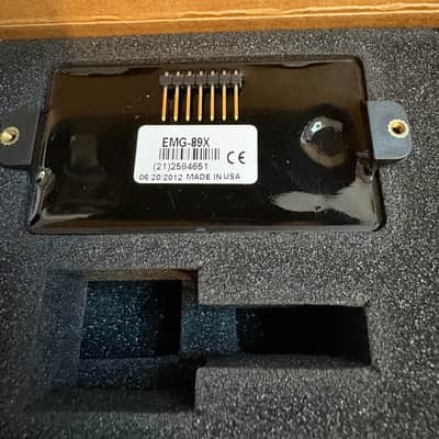 EMG 89X & 89X-R Active Pickup Set - Black Calibrated Bridge & Neck Pair (Open Box / Excellent) image 3