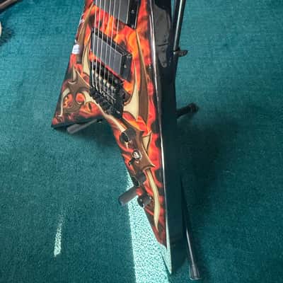 B.C. Rich Kerry King V KKVFG2 Tribal Flame with Kahler Bridge image 8
