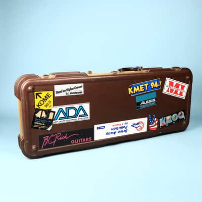 Original Vintage Hardshell Guitar Case Fender 1980s Walnut Elite Stratocaster image 6