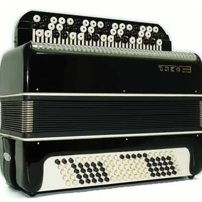 Bayan Tembr Ukraine Button Accordion 100 Bass, New Straps and Case, Concertina Stradella B System, Harmonica in Tune, 2721 image 5