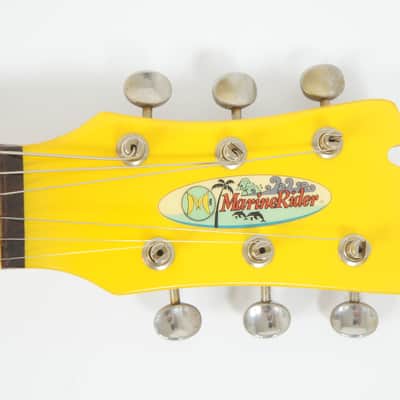 [SALE Ends June 25] MarineRider MR-1 Yellow Mosrite Ventures Copy Built-in Amp travel guitar Made in JAPAN image 5