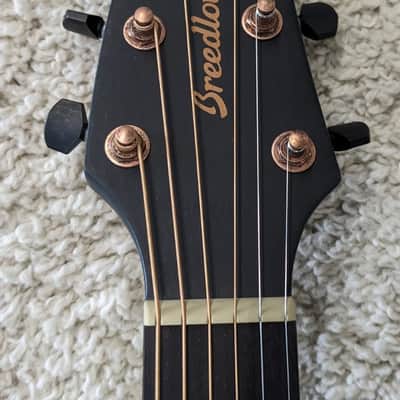 Breedlove Rainforest S Concert Abyss CE African Mahogany Acoustic Electrc Guitar image 5