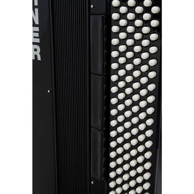Hohner Bravo III 120 Accordion with Black Bellows Regular Black image 3