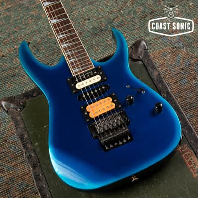 1995 Ibanez RGR470 RG Series, Fujigen made in Japan MIJ, Jewel Blue burst, image 6
