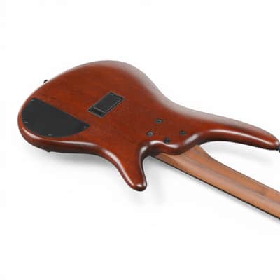 Ibanez SR500ALMHL Left-Handed (Lefty) 4-String Electric Bass – Mahogany Brown Burst Low Gloss image 7