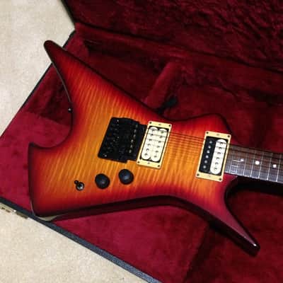 Hamer Scarab USA Cherry Sunburst Flame and Hamer USA Case image 9