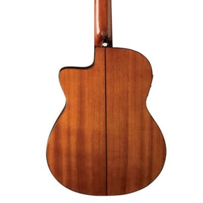 Washburn C5CE Classical Cutaway Acoustic Electric Guitar. Natural image 8