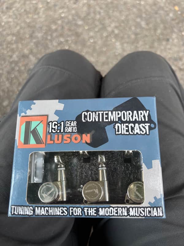 Kluson Contemporary diecast 15:1 locking lefty tuners 2025 - Nickel image 1
