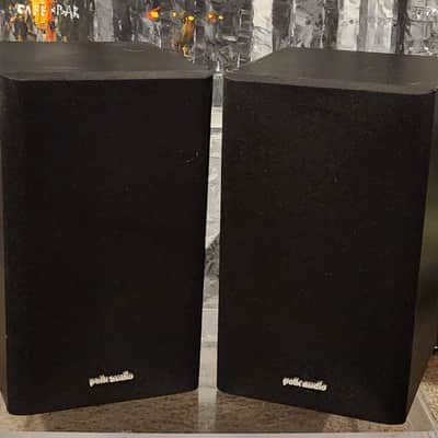 Polk Polk  R1 bookshelf speakers 90s  - Black wood veneer image 1