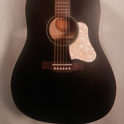 Art & Lutherie Americana Dreadnought Acoustic Guitar Faded Black Solid Cedar Top (Model # 045587 ) "B" Stock image 2