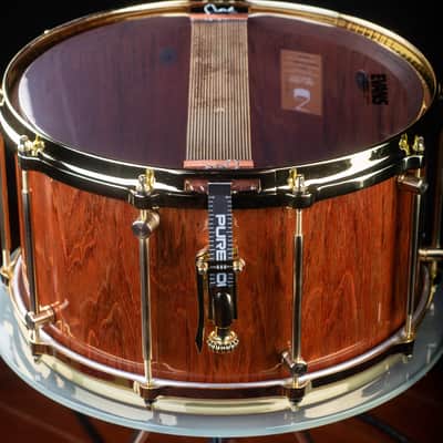 Seven Six Drum Company 8x14 Jiant Jatoba Brazilian Cherry Custom Snare Drum 2022 High Gloss Polyeste image 5