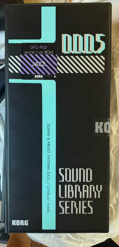 Korg DDD-5 Sound Library Series DFC-P02 Memory Card Jazz for DDD5 Drum Machine image 1