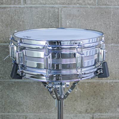 Rogers 1960's Era 5" x 14" Dynasonic 5 Line COB Snare Drum image 2