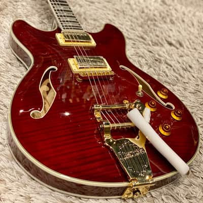 Ibanez EKM10T-WRD Eric Krasno Signature Series Semi-Hollow in Wine Red with Case image 2
