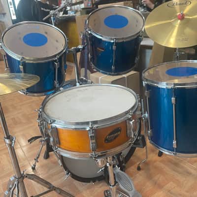 Batería acústica marca Ludwig Rocker 90's - Azul Metalico image 6