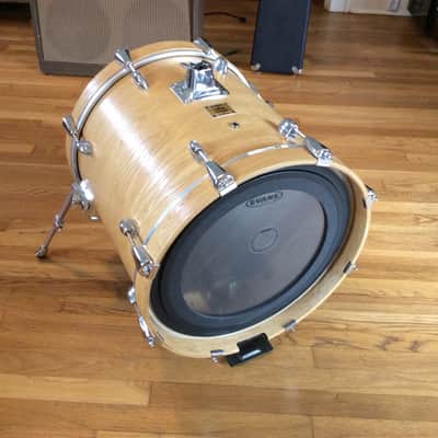 Yamaha Oak custom 18" kick drum bass Natural jazz bop image 4