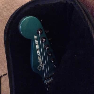 2001 Squier Stagemaster Deluxe V4 Emerald Green Metallic image 10