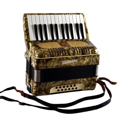 Immagine Vintage, Rare, German Made, Top Quality Accordion Weltmeister - 12 bass + Original Hard Case & Straps - from the Golden Era - 3
