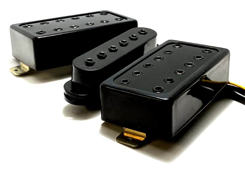 Dirty Hex HSH Pickup Set, Dirty Luv AlNiCo Bridge & Neck Humbuckers + Hex Single Ceramic Middle Pickup image 1