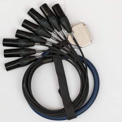 D-Sub DB25 8 Way Studio Grade Analog Cable Loom 1M Neutrik XLR Male Van Damme image 3