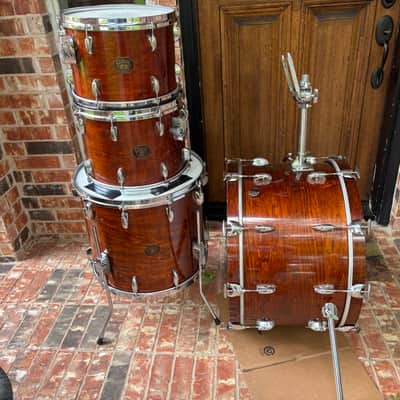 Gretsch 1979 Drop G Walnut 24-13-14-18 Drum Set image 6