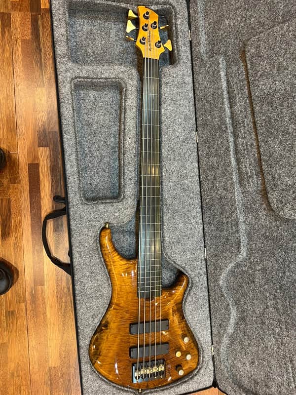 Roscoe SKB 3005 Custom 5 String Fretless Bass image 1